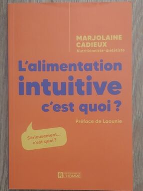 L'alimentation intuitive c'est quoi? — Nutrition LOOUNIE livre
